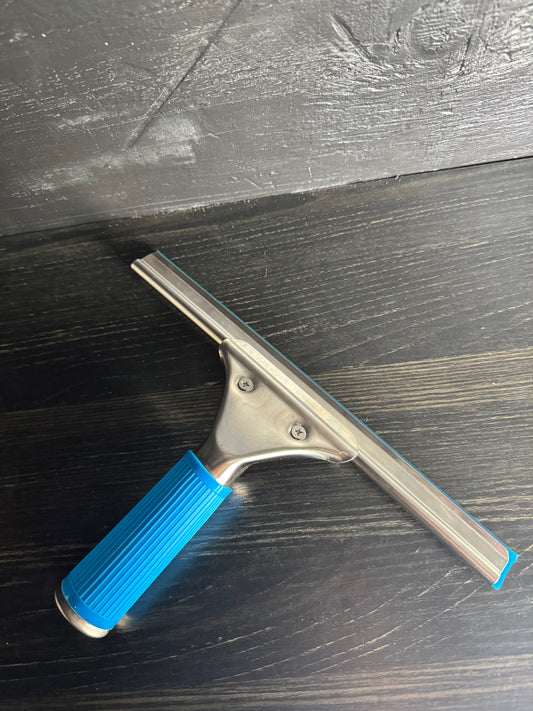 25cm Flat glass squeegee with channel blade insert for application