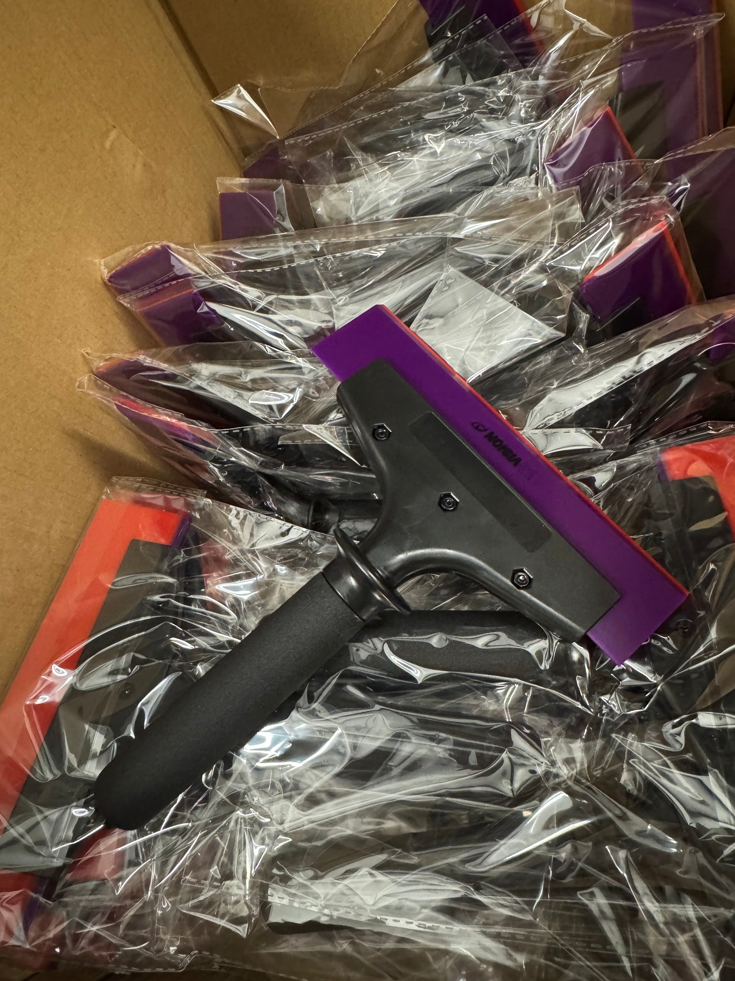 8" Dual Sided Squeegee + Handle Combo