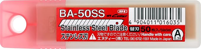 58 Degree Stainless Steel blades safe for glass trimming - (50pcs)