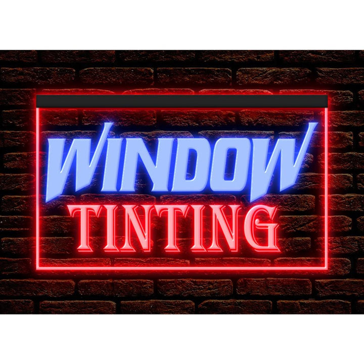 Window Tinting LED Sign — 16 × 12 inches