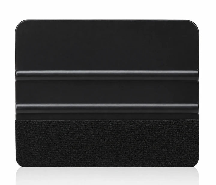 Black card squeegee with fabric felt